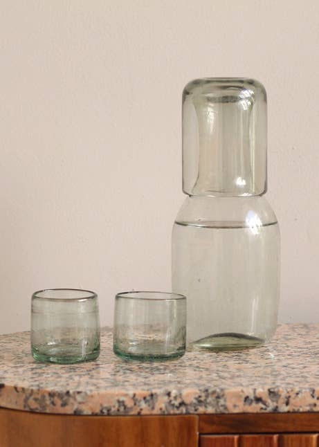 Clear Hand Blown Shot Mezcal Glasses Votives Glasses