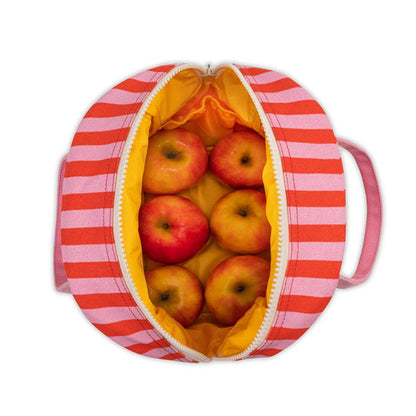 Zipper Lunch - Awning Stripe Pink