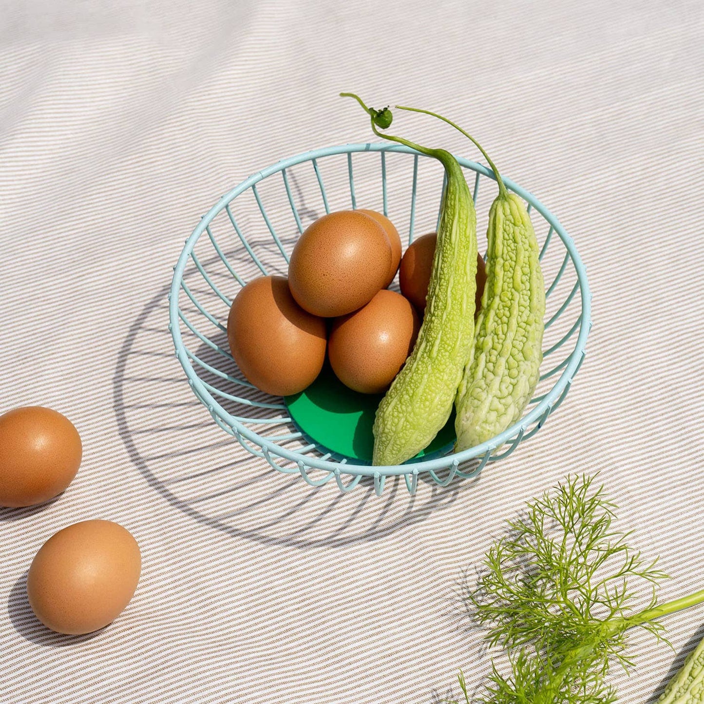 Iris Wire Basket - Small (7.5" diam) - Steel Fruit Basket