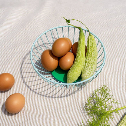 Iris Wire Basket - Small (7.5" diam) - Steel Fruit Basket