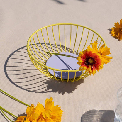Iris Wire Basket - Small (7.5" diam) - Steel Fruit Basket