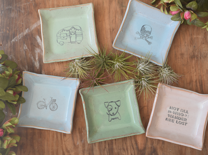 Square Dish - Bike