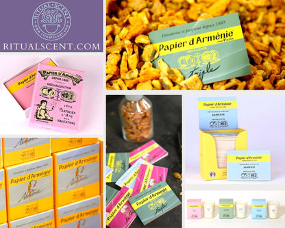 Papier d'Arménie French Incense paper booklets (darmenie)