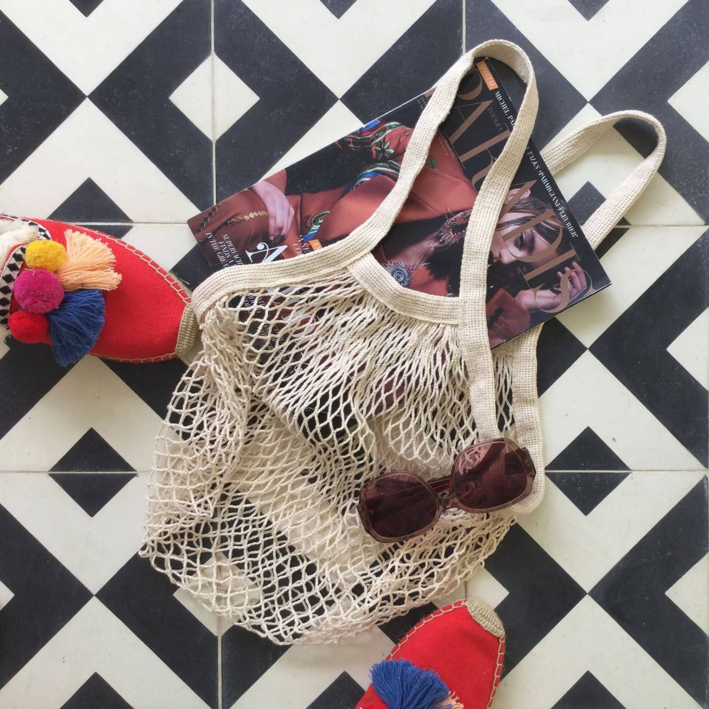 The french market bag no.2 in natural