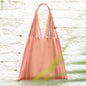 Las Rayas Tote Hand Woven in Chiapas - Terra Cotta