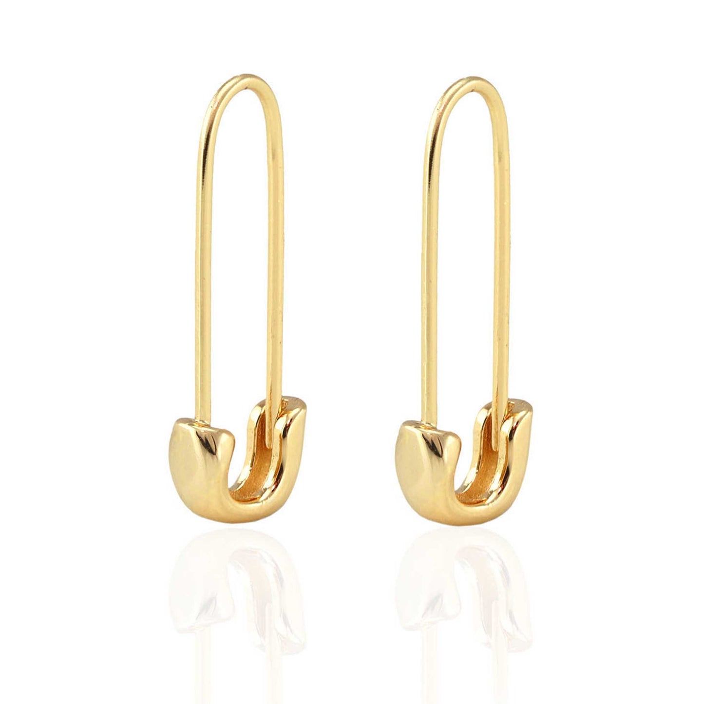 Safety Pin Hoop Earrings