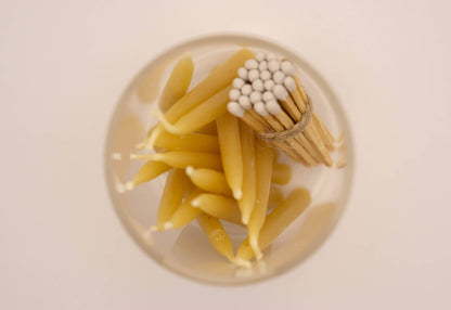 20-Minute Beeswax Candles-  In Glass Jar
