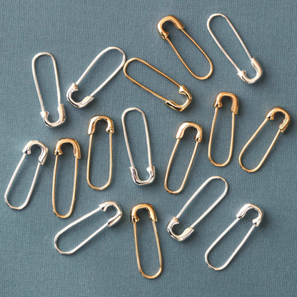 Safety Pin Hoop Earrings