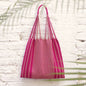 Las Rayas Tote, Hand Woven in Chiapas - Bugambilia