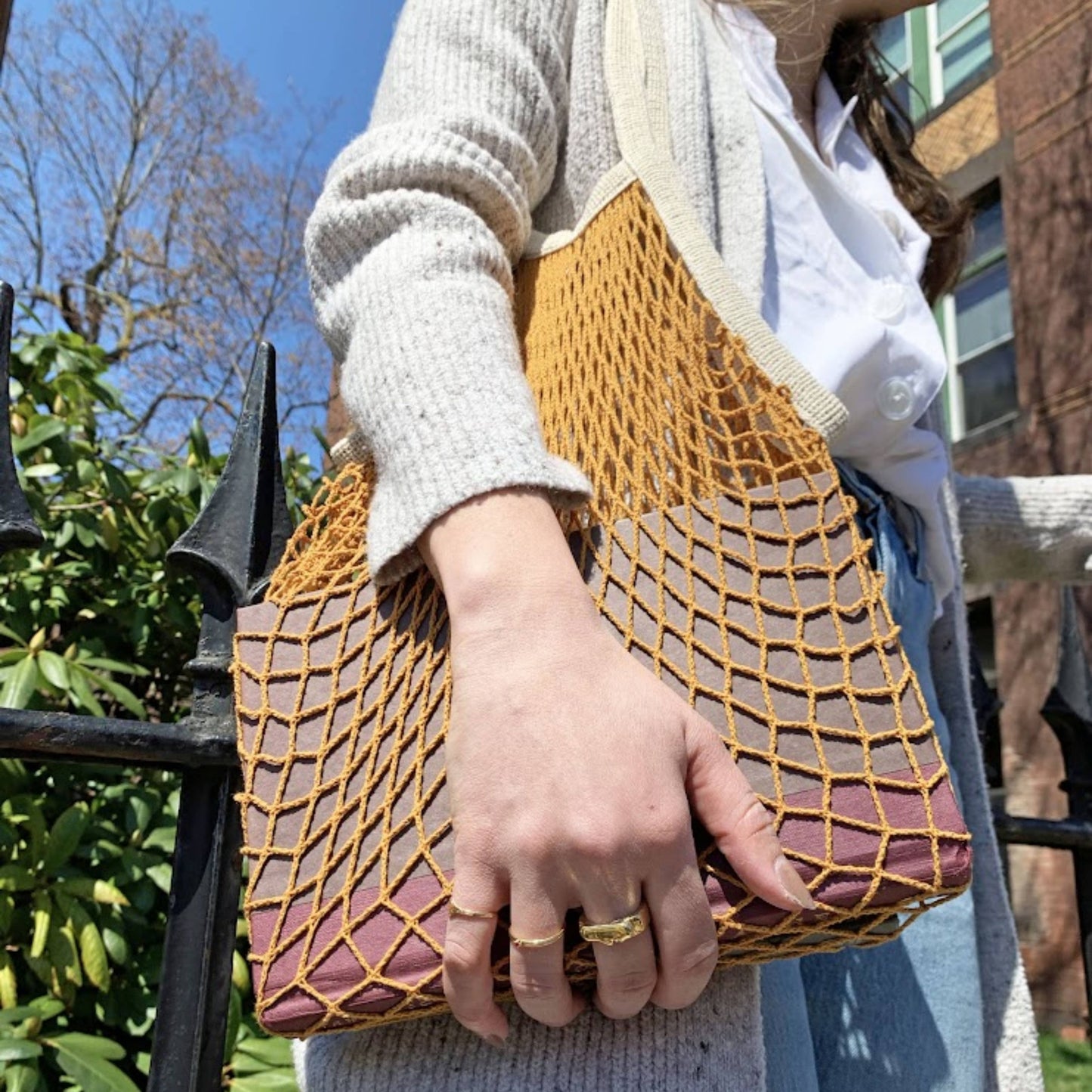 The french market bag no.2 in goldenrod