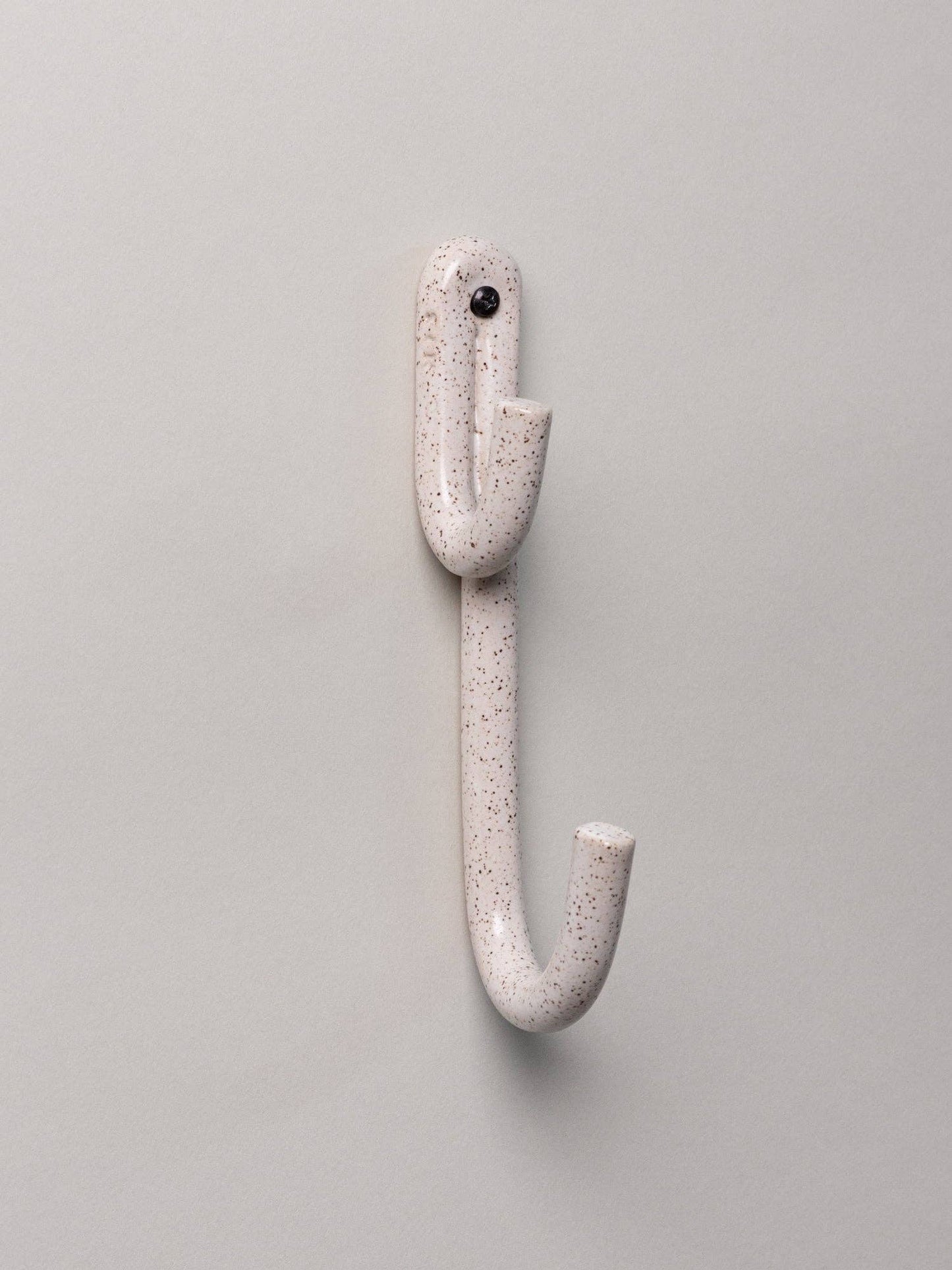Leggy Long Wall Hook, Speckled White