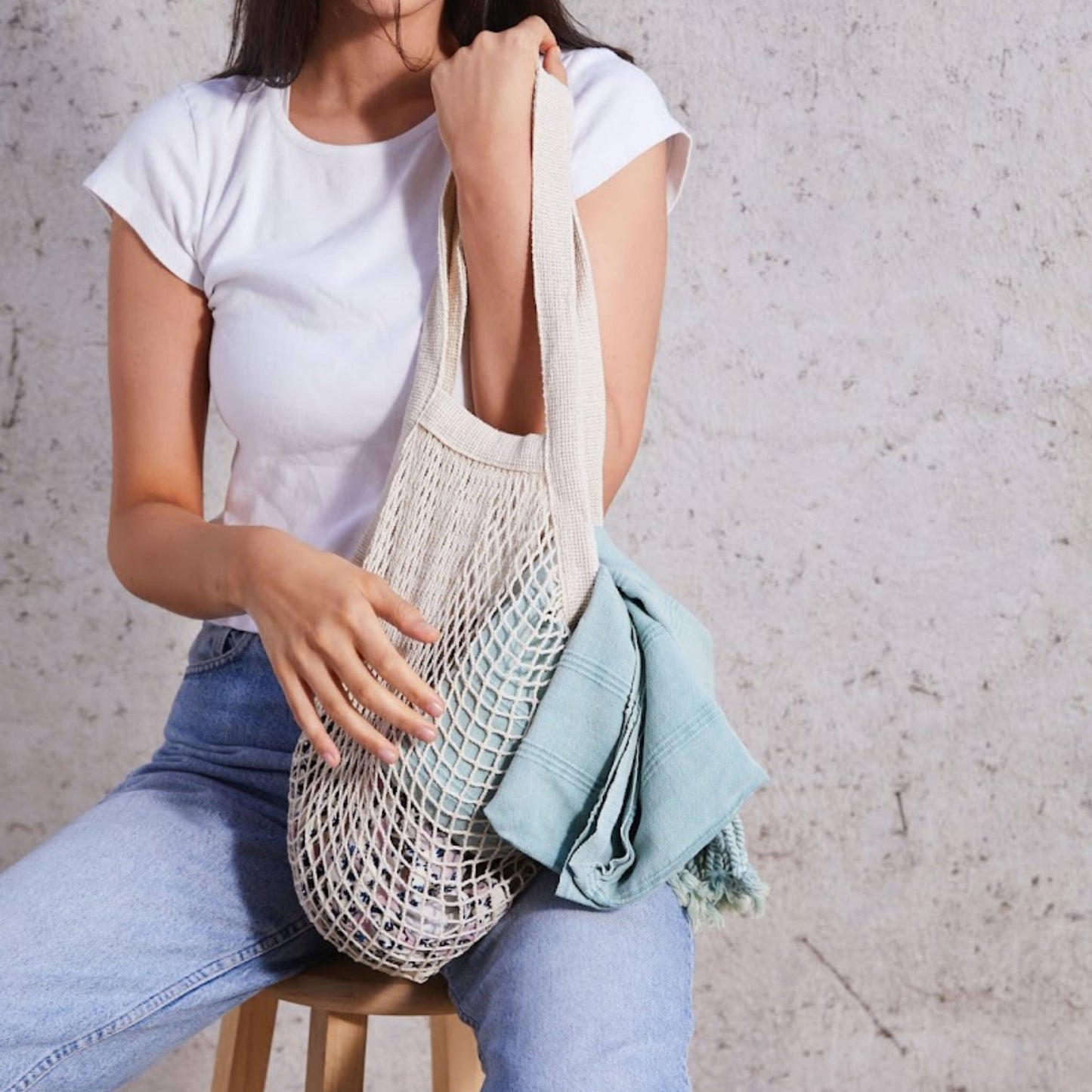 The french market bag no.2 in natural