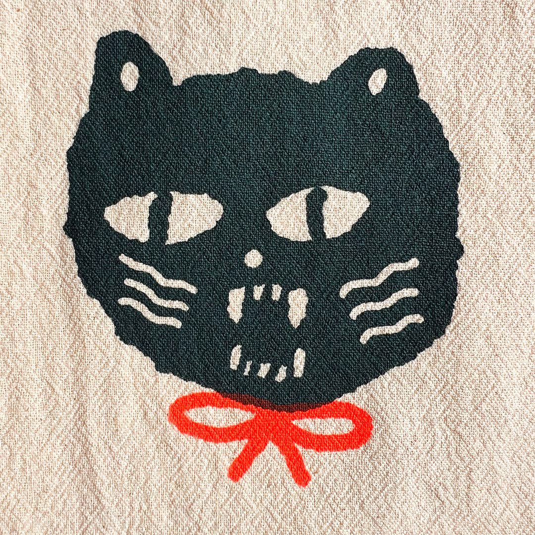 BAD CATS tea towel