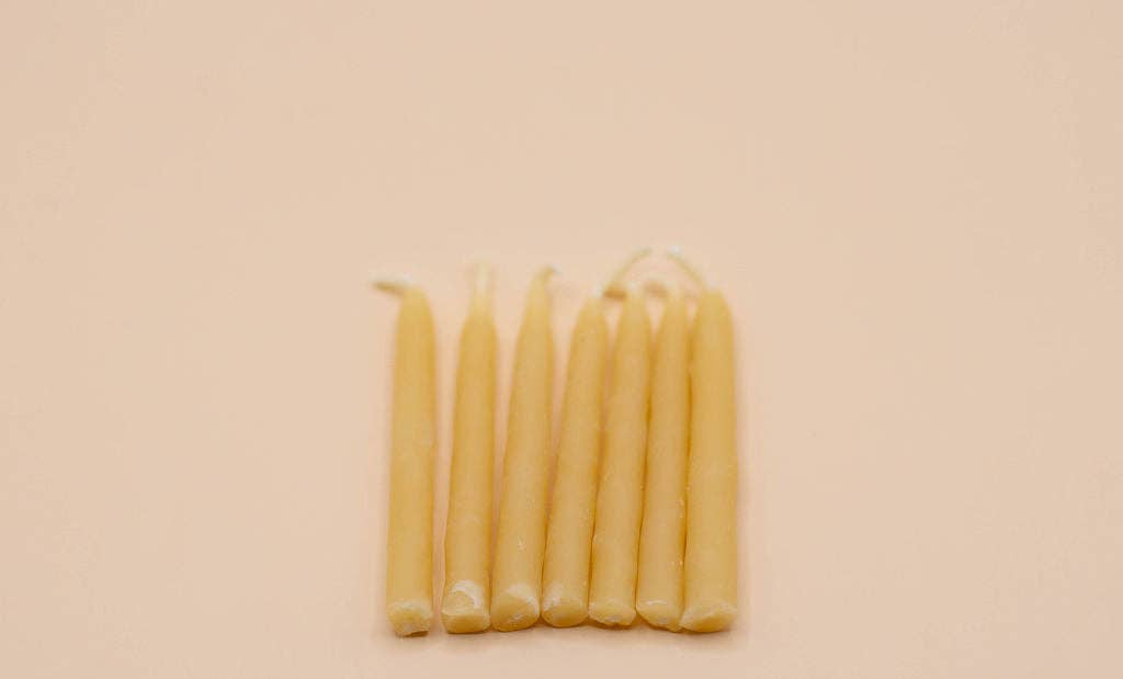 20-Minute Beeswax Candles in box - REFILL Set of 30, No Holder
