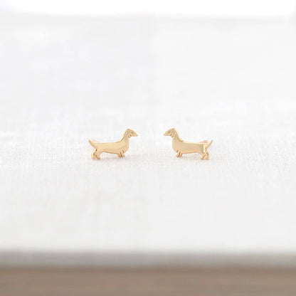 Weiner Dog Stud Earrings