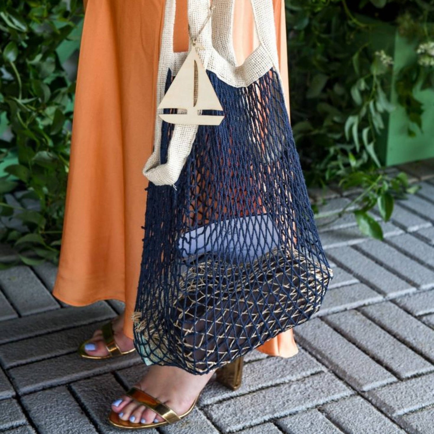 The french market bag no.2 in navy