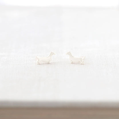 Weiner Dog Stud Earrings