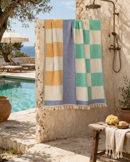 Positano Stripes Beach Towel