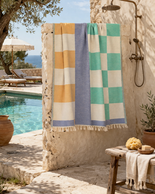 Positano Stripes Beach Towel