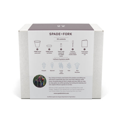 Organic Lettuce & Greens Growing Kit