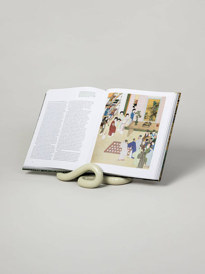 Lumbra Book Stand, Pale Fiberglass Green