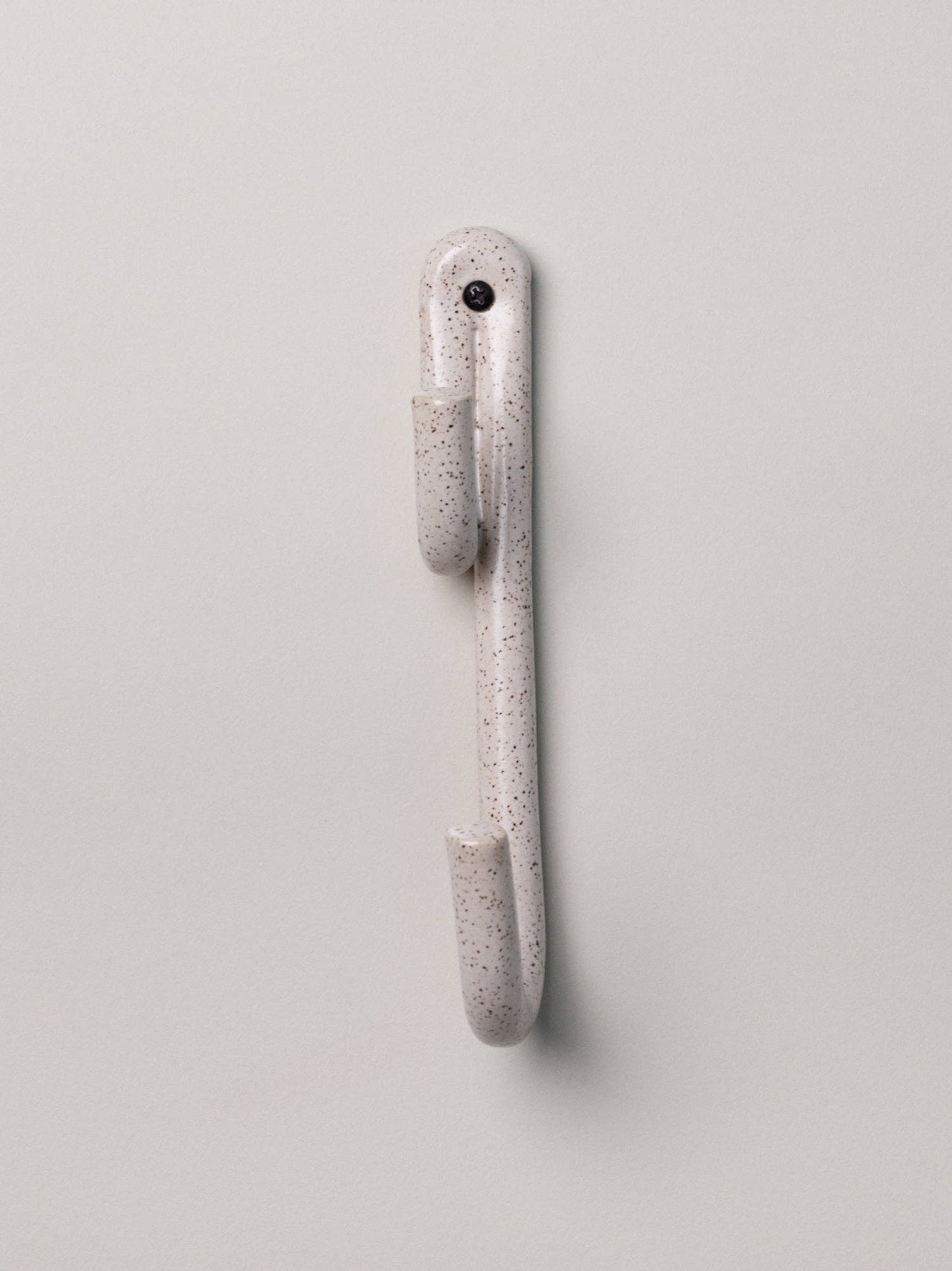 Leggy Long Wall Hook, Speckled White