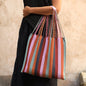 Las Rayas Tote Hand Woven in Chiapas - El Otoño