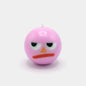 Moodz™ - Grumpy Round Face Candle, Pink, 50h