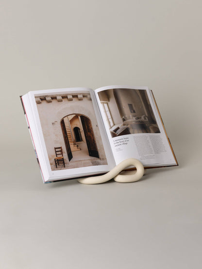 Lumbra Book Stand, Bone